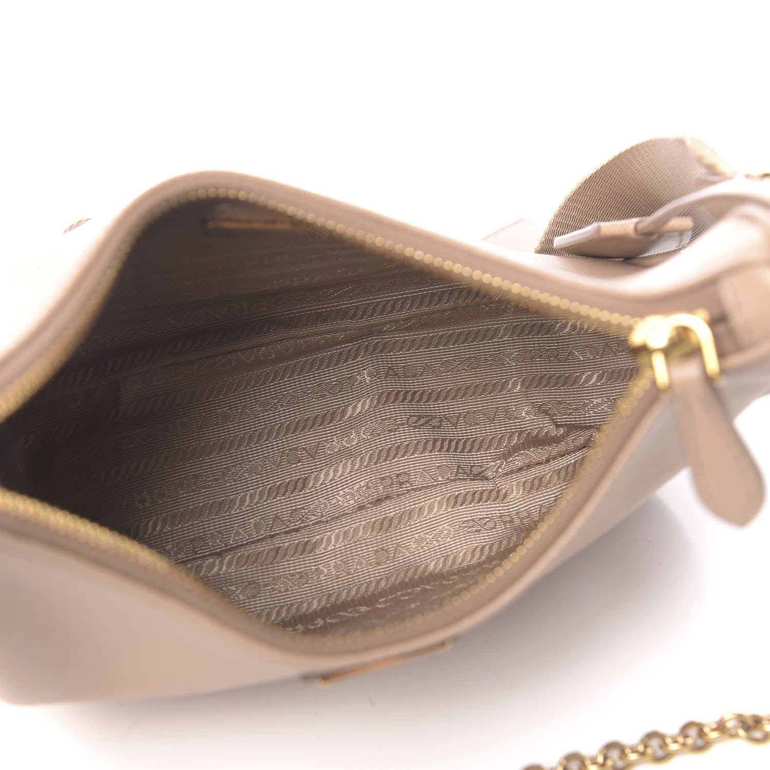 Prada Saffiano Re-Edition 2005 Shoulder Bag Cammeo Beige 5 of 12
