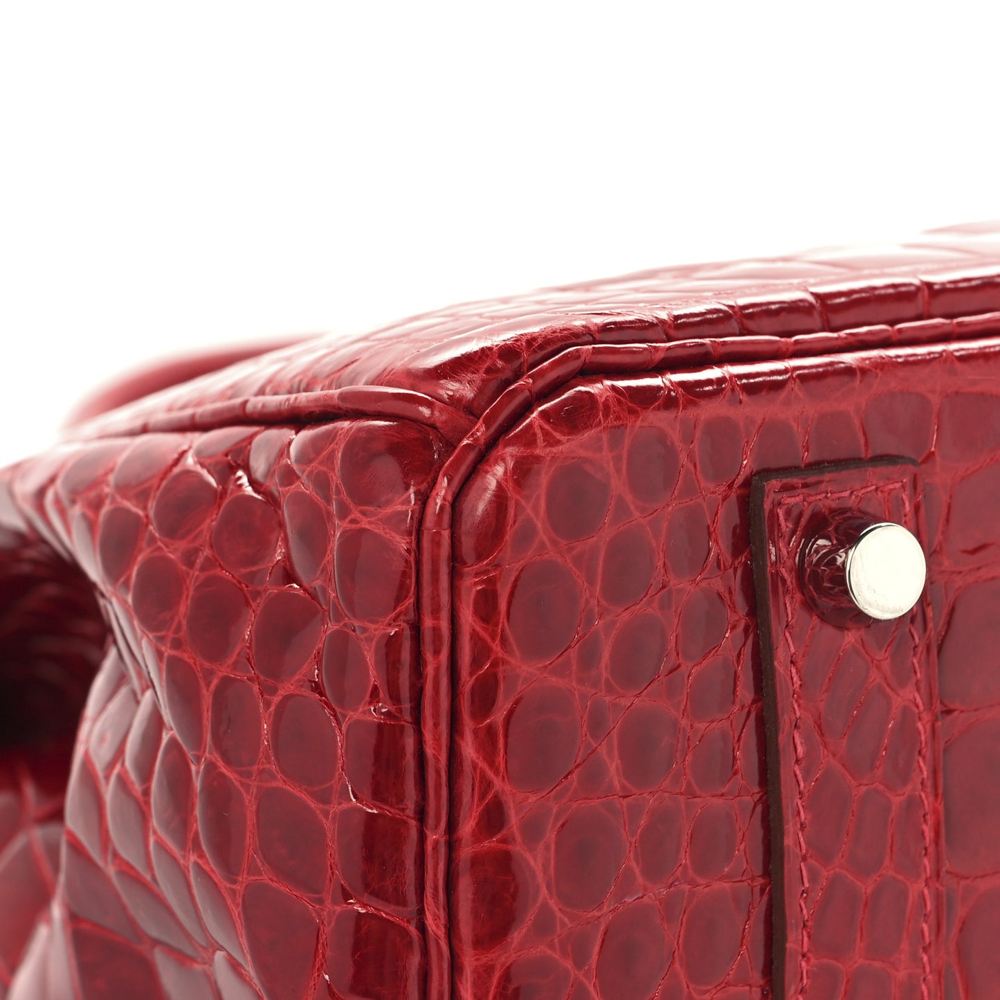 Shiny Porosus Crocodile Birkin 35 Braise