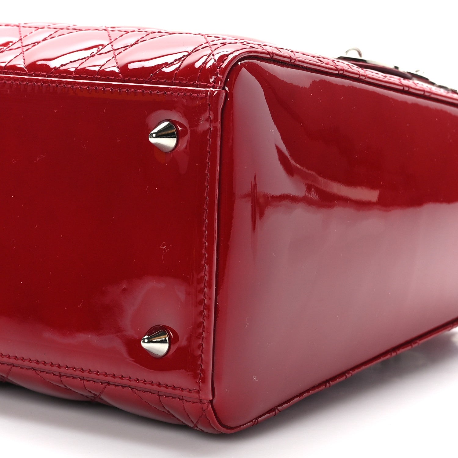 Christian Dior Patent Cannage Medium Lady Dior Red 8 of 8