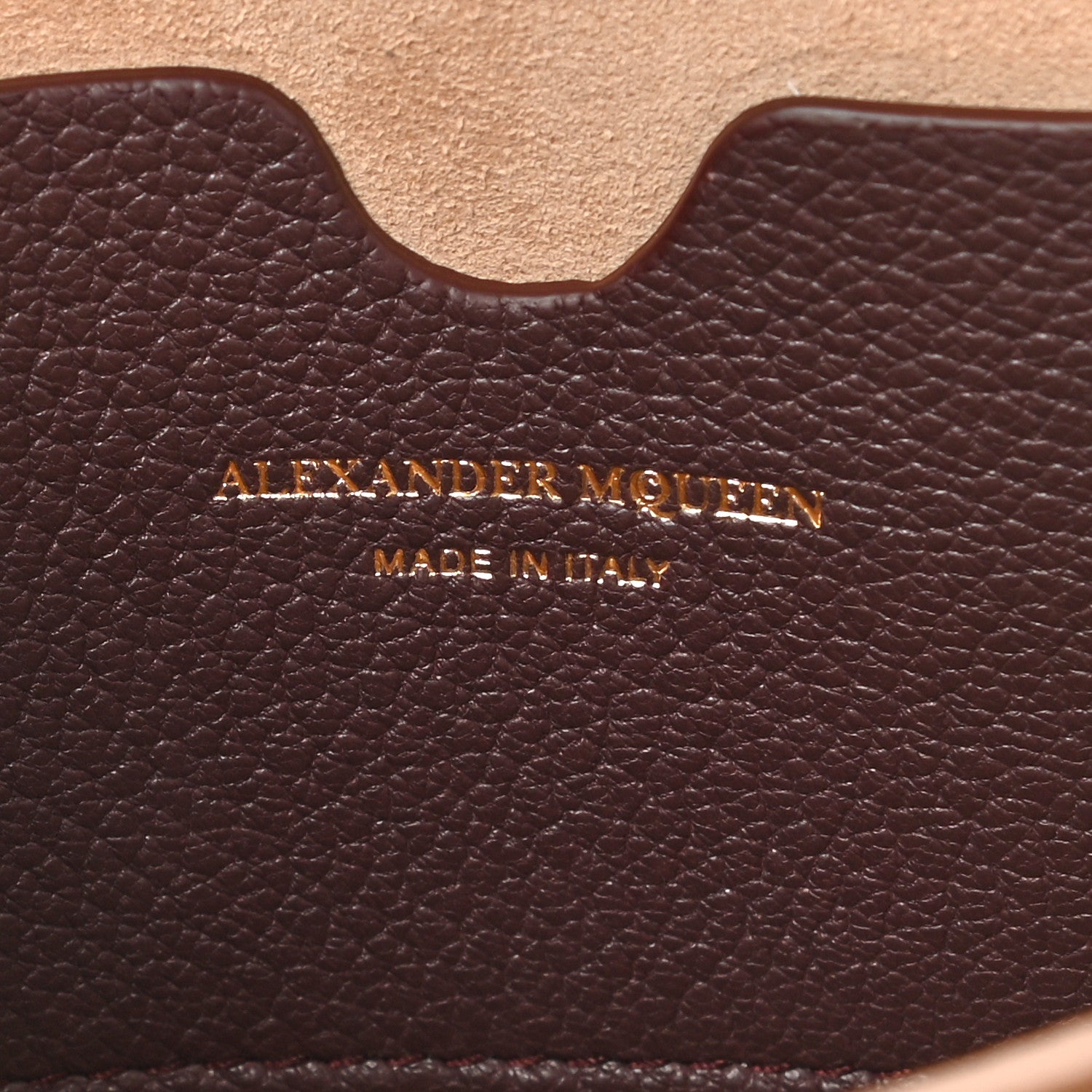 Alexander McQueen Silky Amish Grained Goatskin Box Shoulder Bag 16 Burgundy 10 of 19
