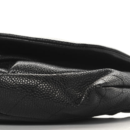 Chanel Caviar Half Moon Wallet On Chain WOC Black 11 of 12