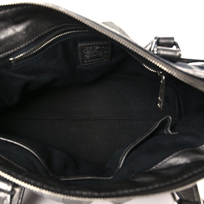 Burberry Shimmer Check Pilgrim Satchel Pewter 5 of 8