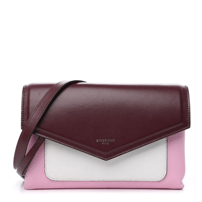 Givenchy Calfskin Duetto Crossbody Bag Burgundy Pink 1 of 7