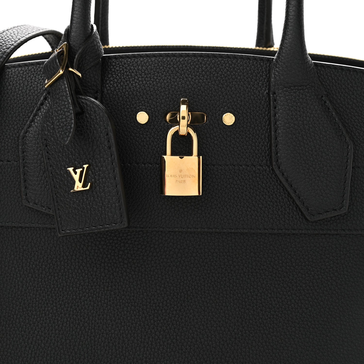 Louis Vuitton Taurillon City Steamer MM Black 7 of 10
