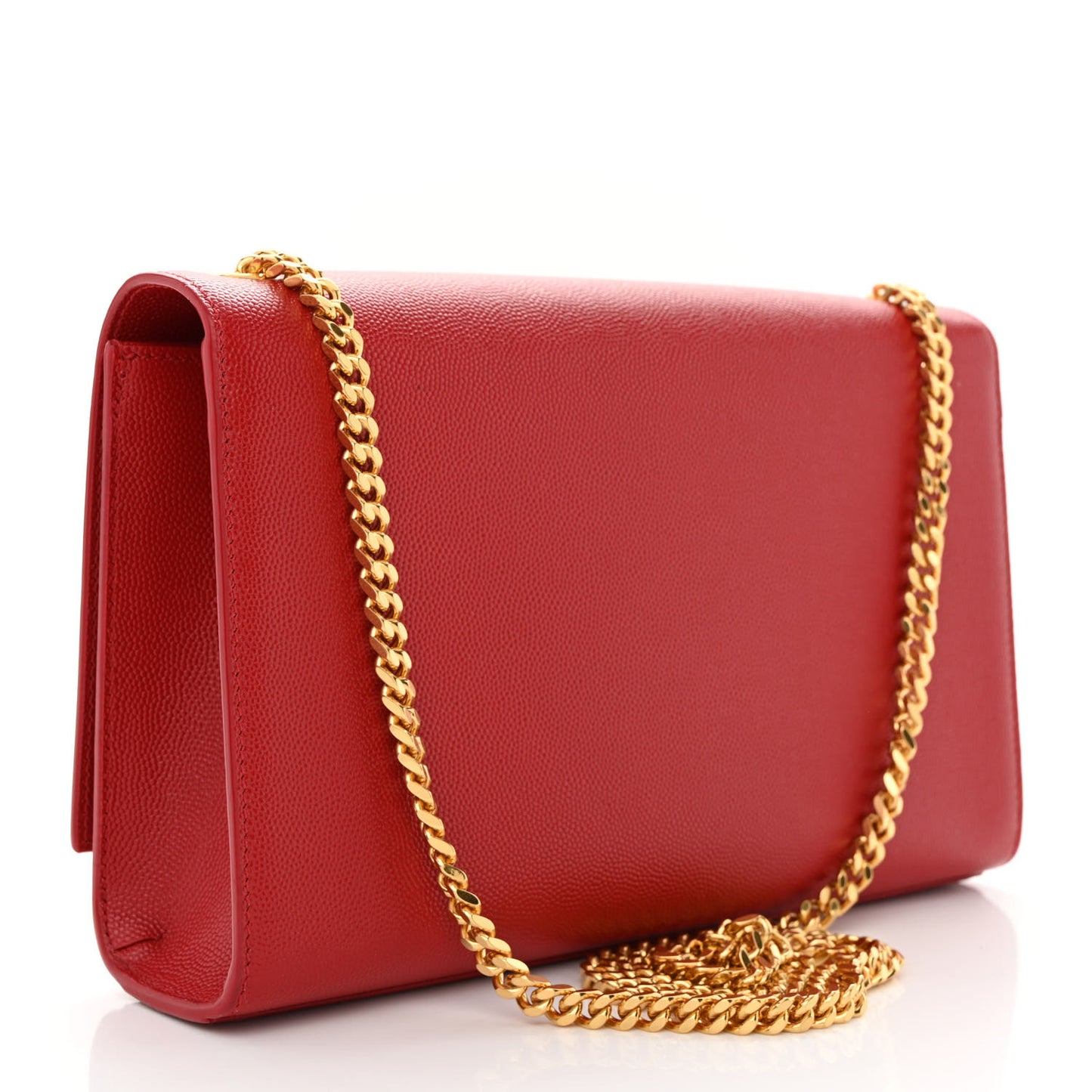 Grain De Poudre Medium Monogram Kate Satchel Red