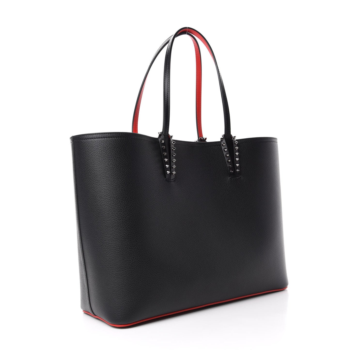Calfskin Spikes East West Cabata Tote Black