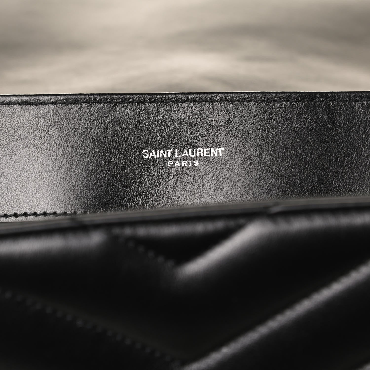 Saint Laurent Calfskin Y Quilted Monogram Large Loulou Chain Satchel Black 6 of 13