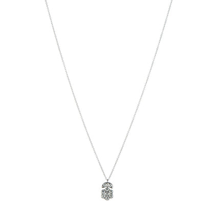 Tiffany Platinum Diamond Flower Blossom Pendant Necklace 1 of 5