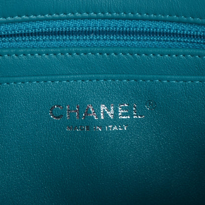 Chanel Patent Quilted Mini Rectangular Flap Turquoise 6 of 8