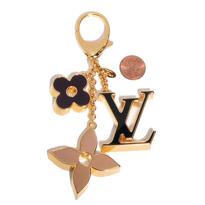Louis Vuitton Fleur De Monogram Bag Charm Dore 2 of 5