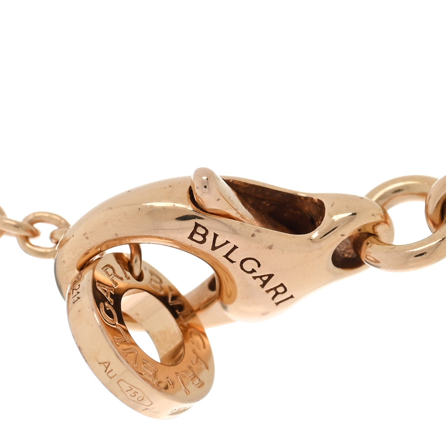 Bulgari 18K Rose Gold Diamond Black Onyx Mother of Pearl BVLGARI BVLGARI Pendant Necklace 5 of 5