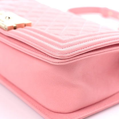 Chanel Caviar Quilted Medium Boy Flap Pink 16 of 22