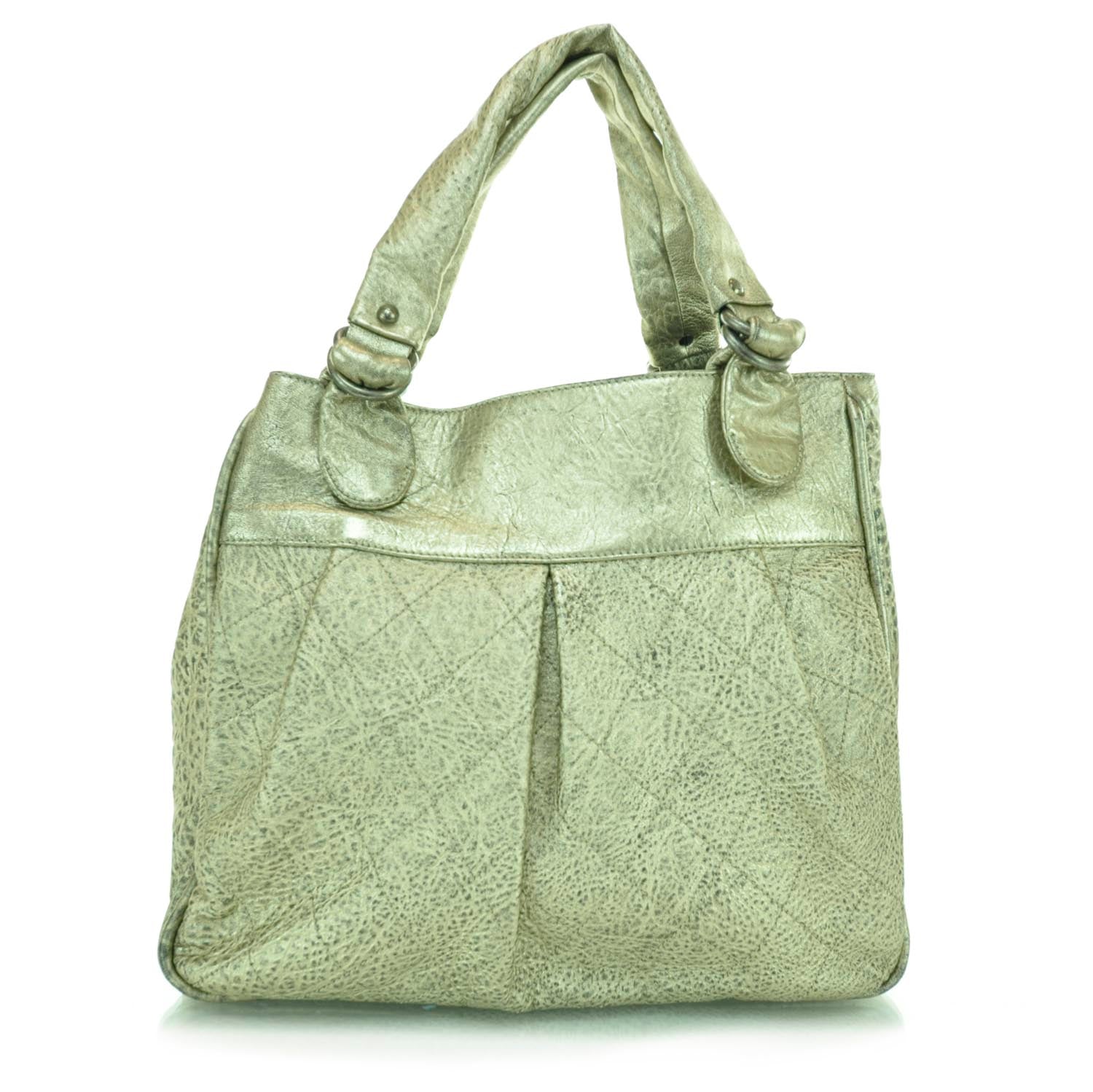 Chanel Distressed Leather Le Marais Ligne Large Tote Gold 3 of 12