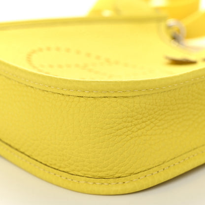 Hermes Taurillon Clemence Evelyne TPM Lime 10 of 11