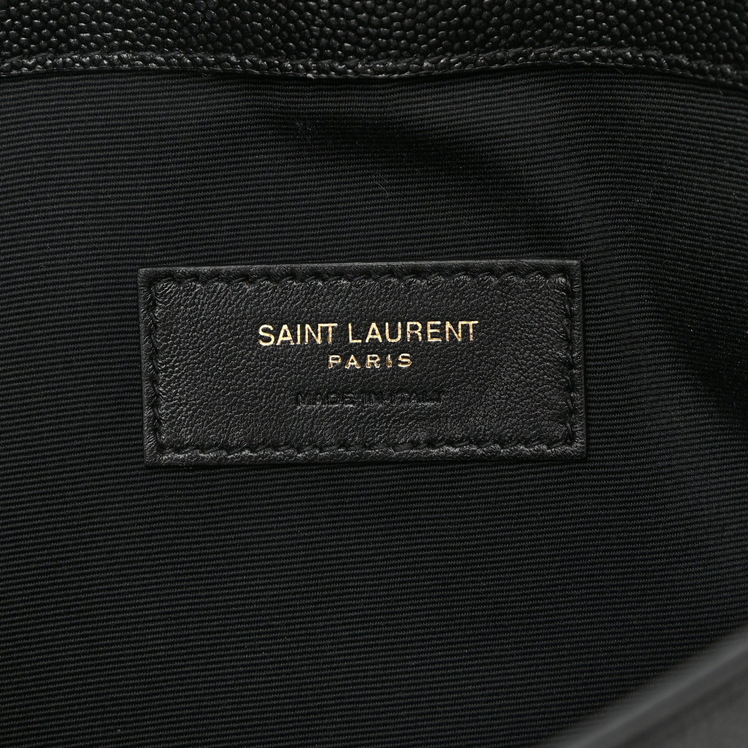 Saint Laurent Grain De Poudre Uptown Pouch Black 6 of 9