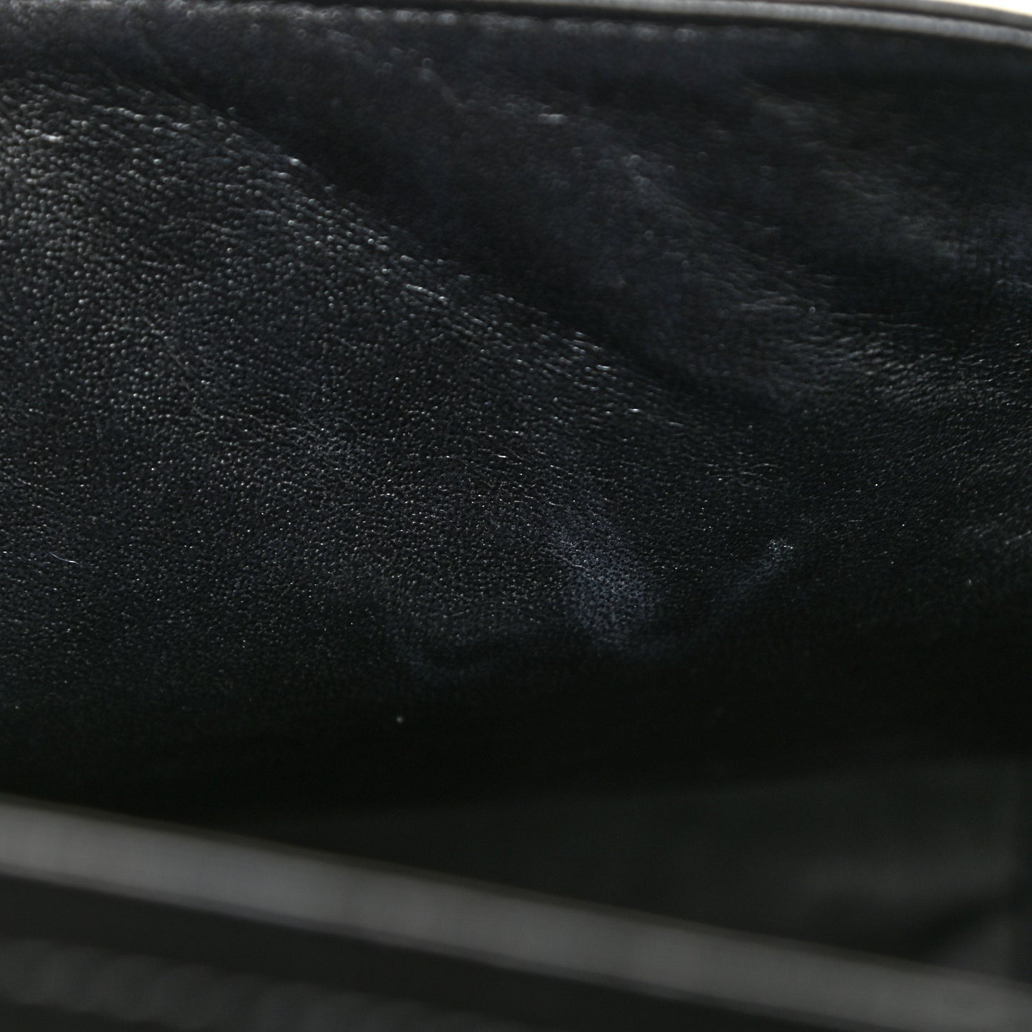 Patent Quilted Maxi Double Flap Black