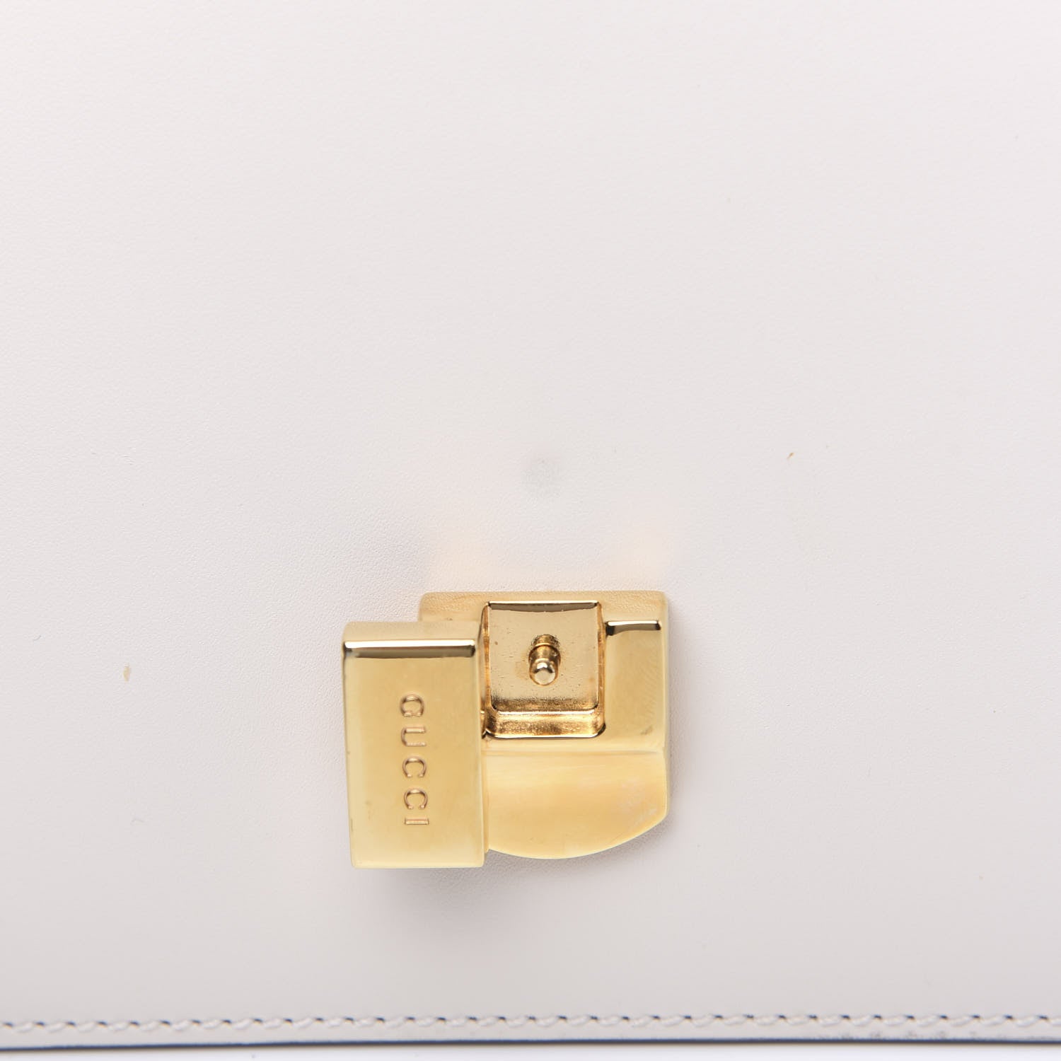Gucci Calfskin Mini Sylvie Top Handle Bag White 9 of 12
