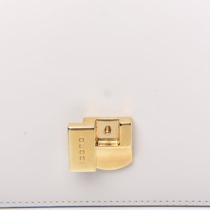 Gucci Calfskin Mini Sylvie Top Handle Bag White 9 of 12