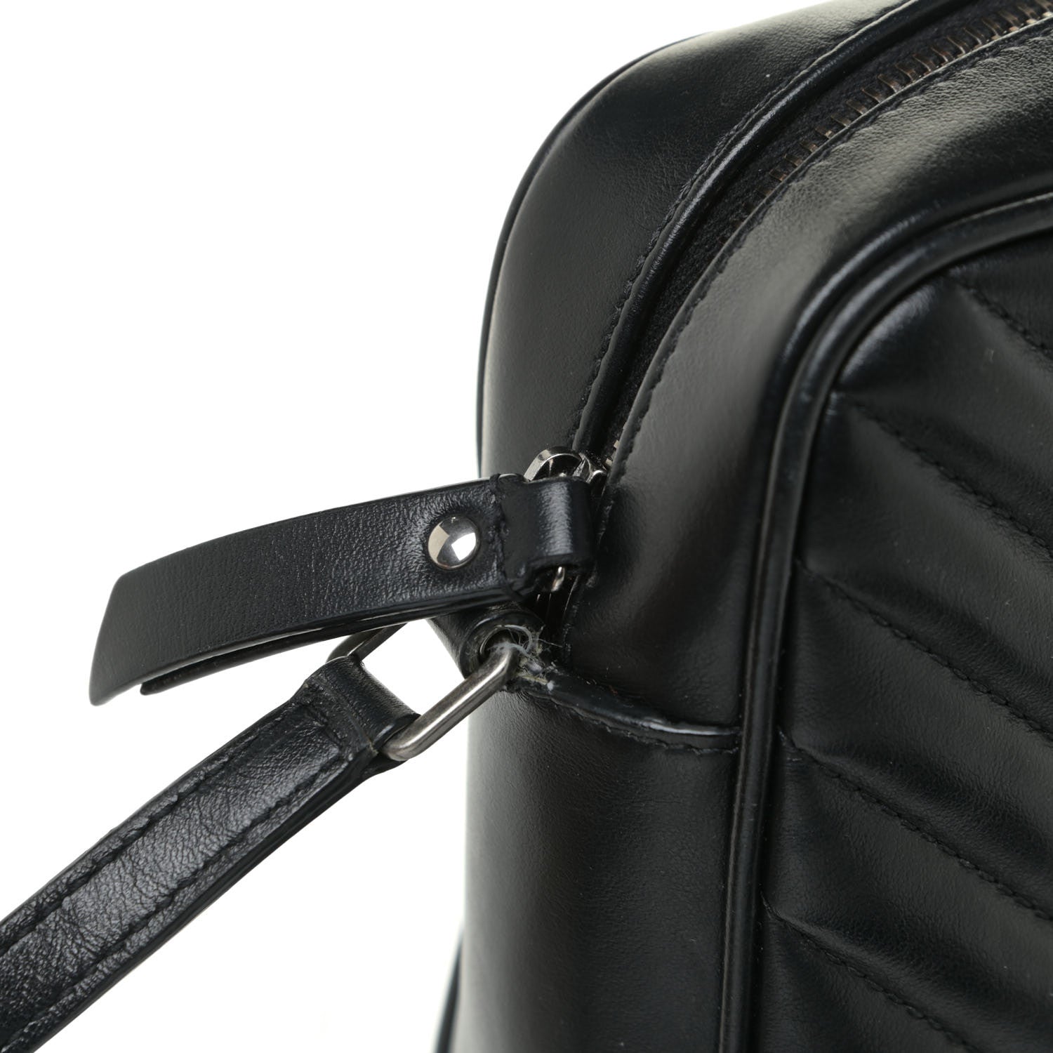 Saint Laurent Calfskin Matelasse Monogram Lou Camera Bag Asphalt 16 of 16