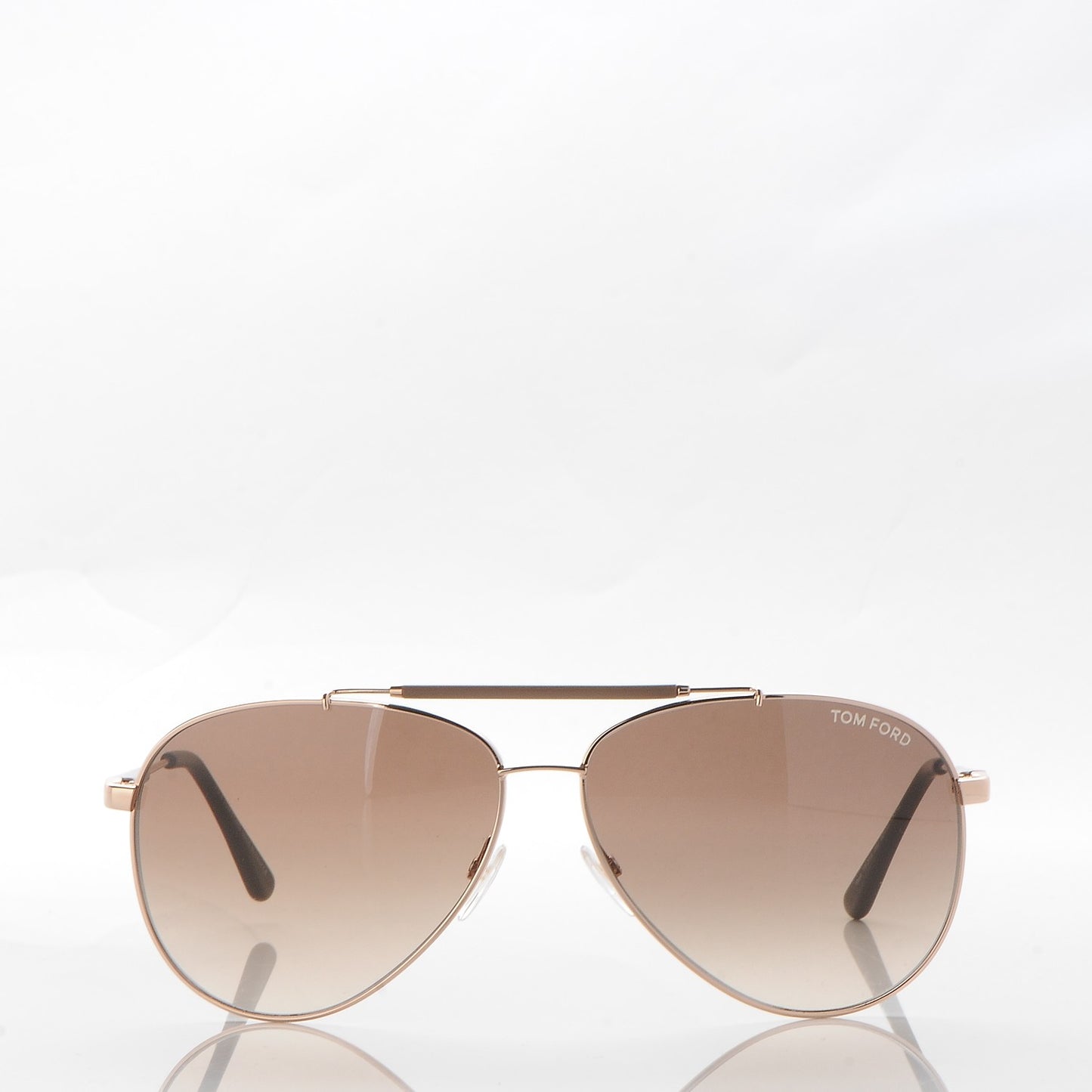 Rick Aviator Sunglasses TF378 Rose Gold Brown