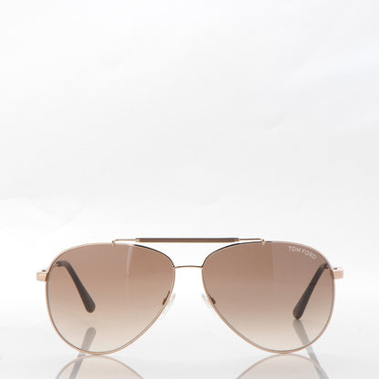 Tom Ford Rick Aviator Sunglasses TF378 Rose Gold Brown 2 of 8