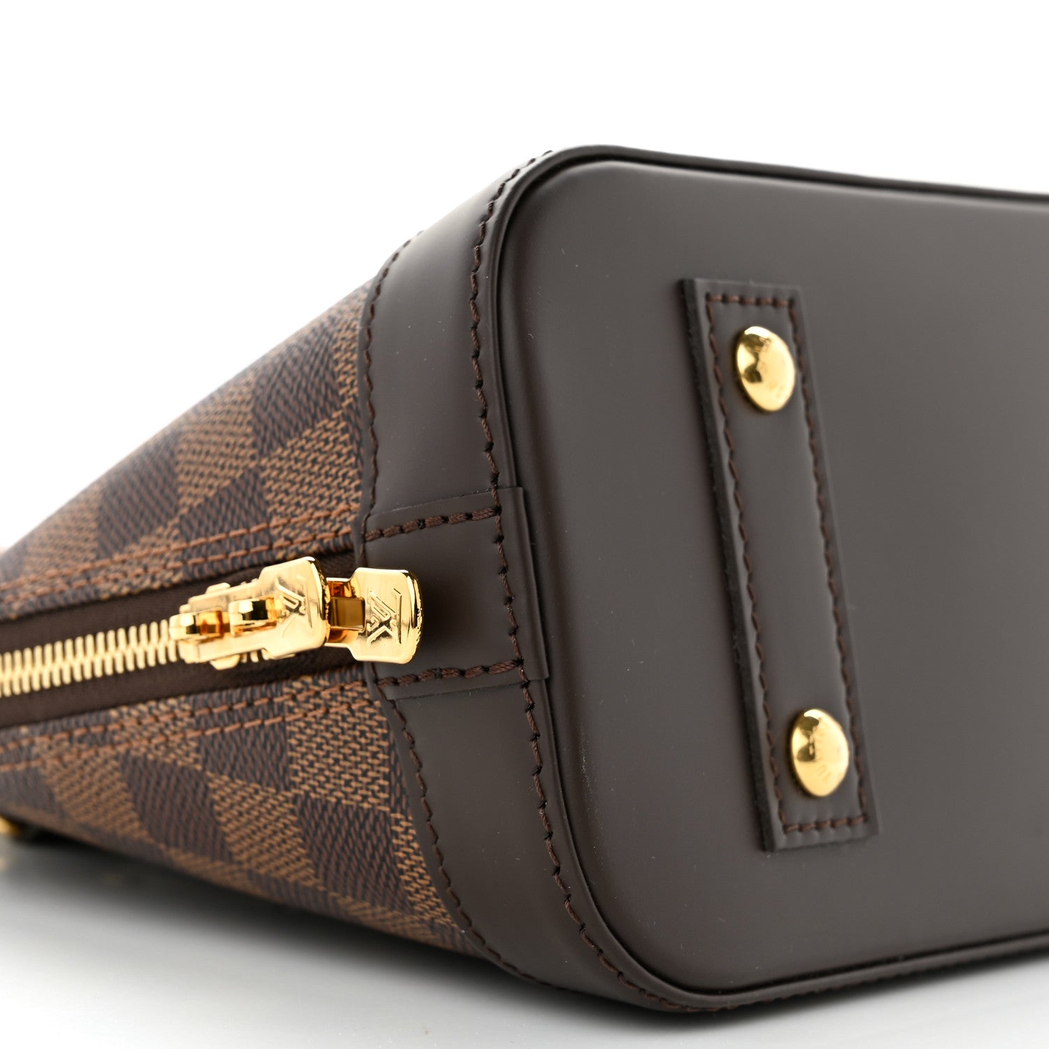Louis Vuitton Damier Ebene Braided Alma BB 8 of 9