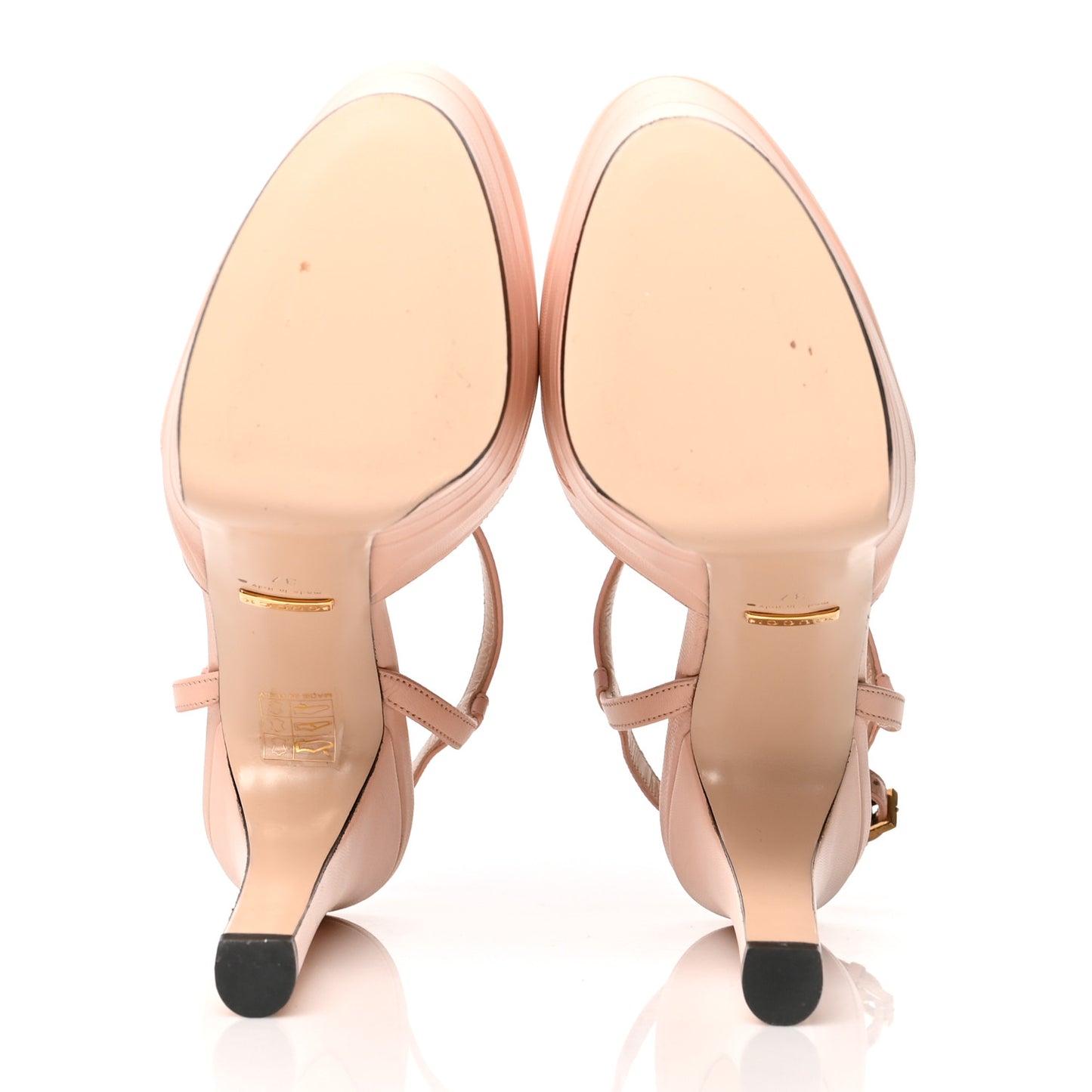 Malaga Kid Angel T-Strap Platform High Heel Pumps 37 Perfect Pink