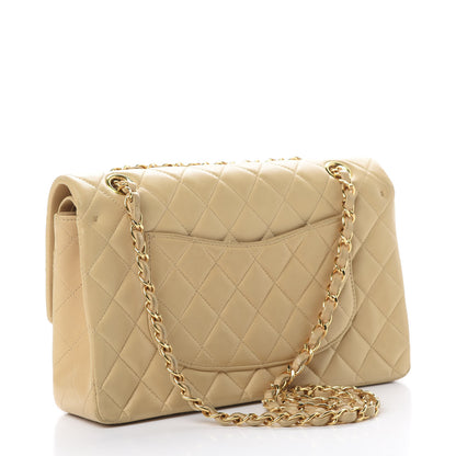 Chanel Lambskin Quilted Medium Double Flap Beige 2 of 16
