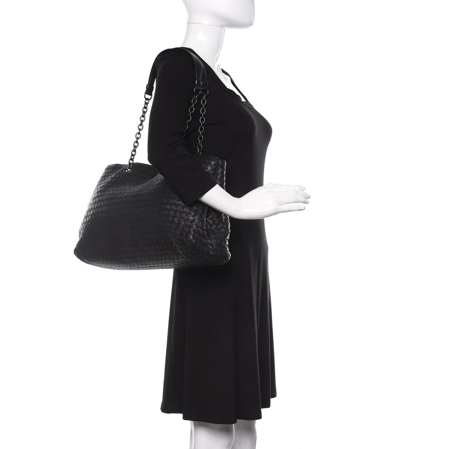 Nappa Intrecciato Large Tote Black