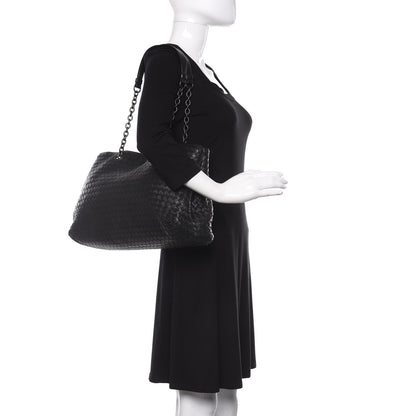 Bottega Veneta Nappa Intrecciato Large Tote Black 2 of 9