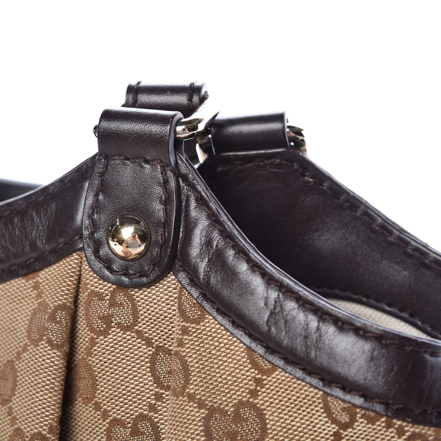 Monogram Medium Sukey Tote Dark Brown