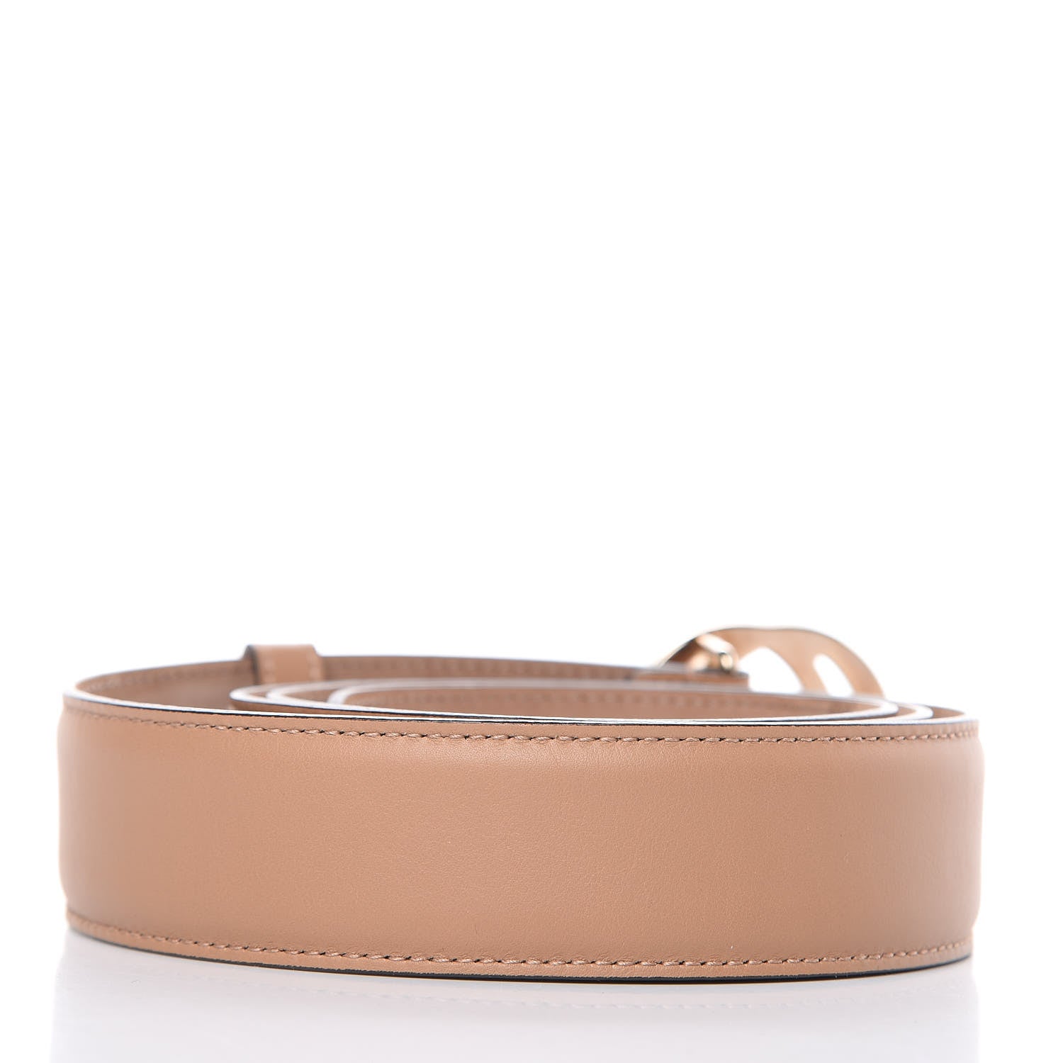 Gucci Calfskin Interlocking G 37mm Belt 105 42 Camelia 4 of 8