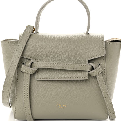 Celine Grained Calfskin Pico Belt Bag Green Clay 8 of 10