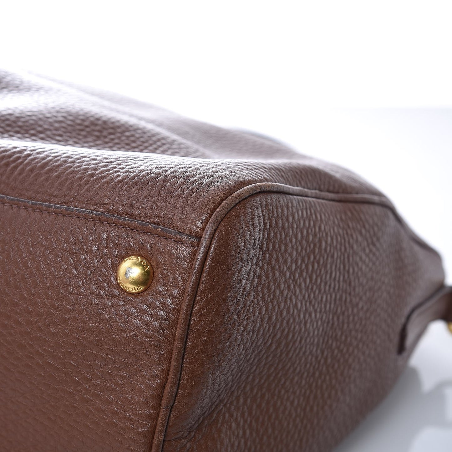 Vitello Daino Shopping Tote Bruciato