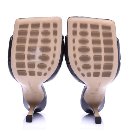 Bottega Veneta Nappa Quilted Rubber Lido Mule Sandals 38 Black 5 of 9