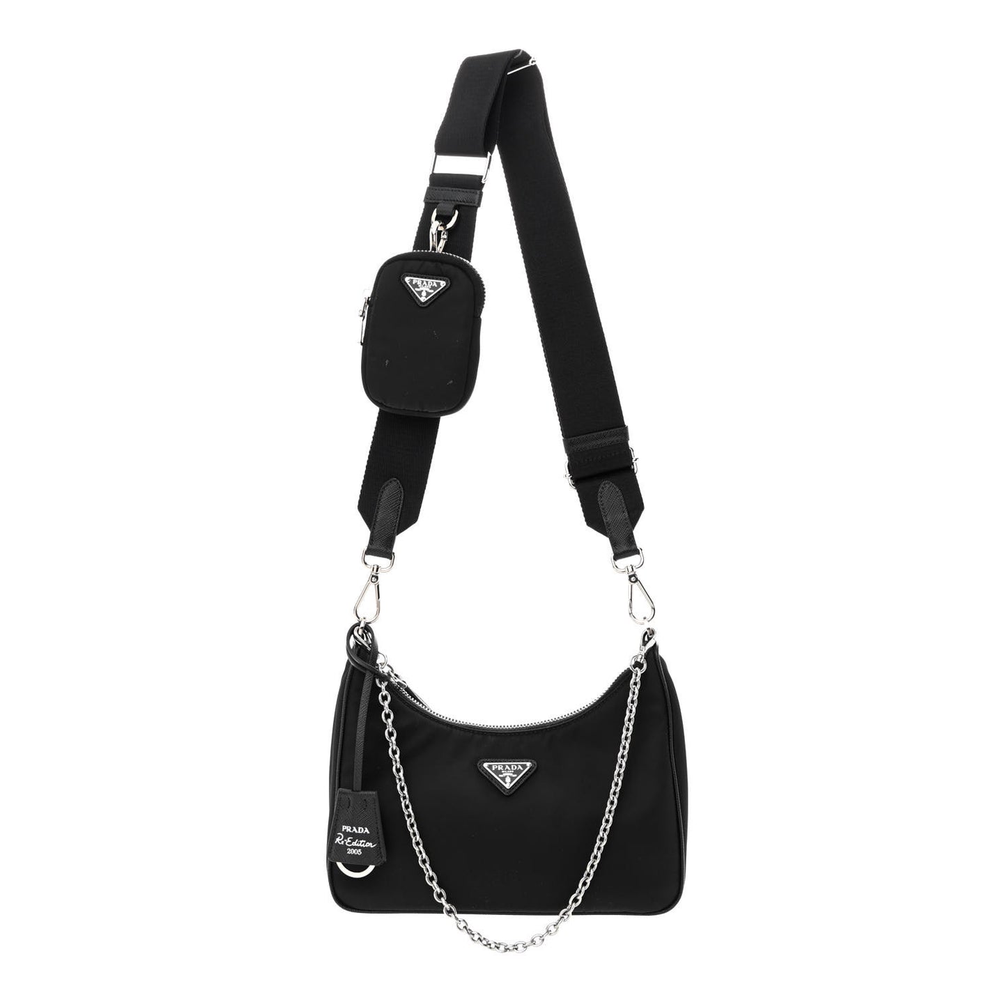 Nylon Re-Edition 2005 Shoulder Bag Black