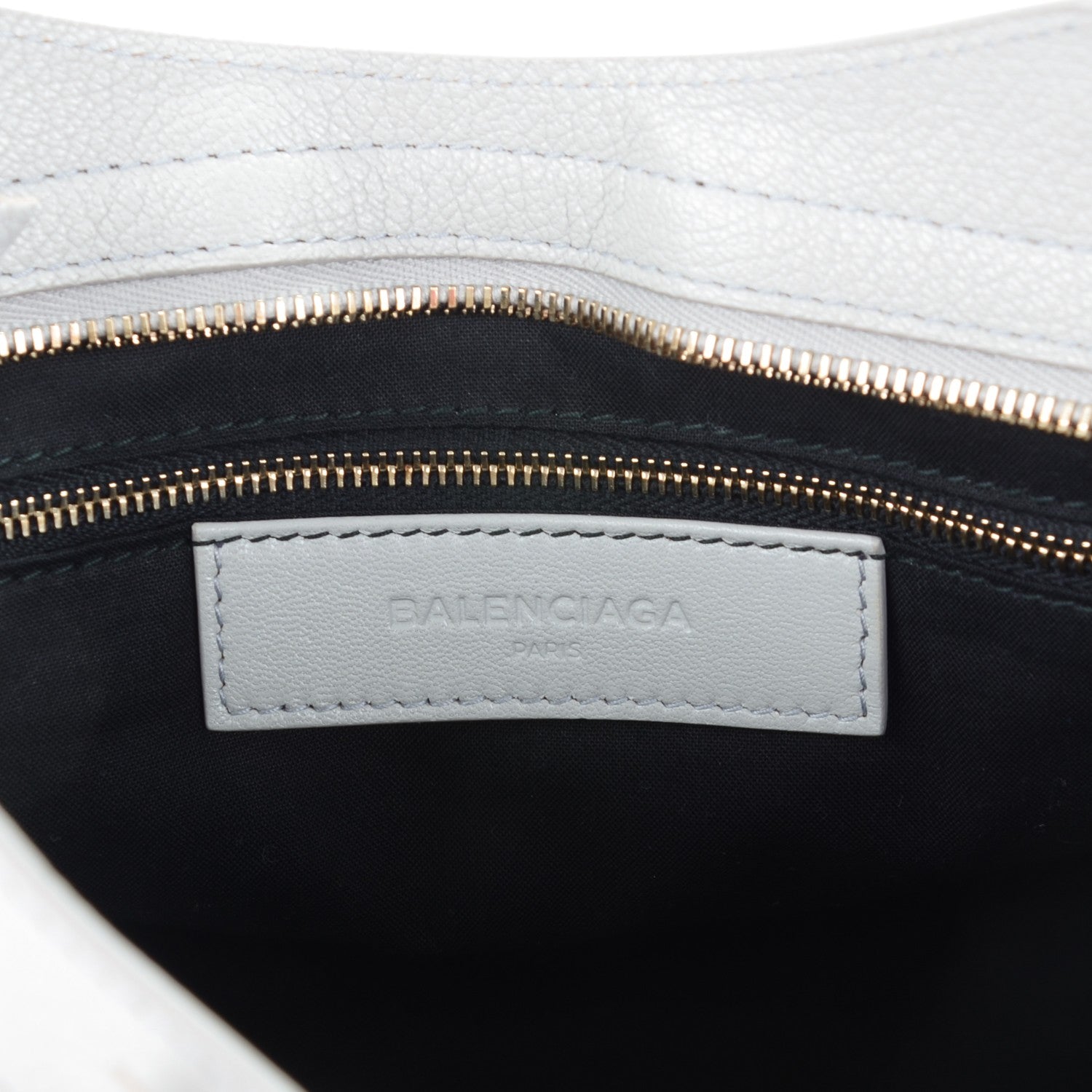 Balenciaga Chevre Gold Metallic Edge Hardware City Gris Perle 6 of 7