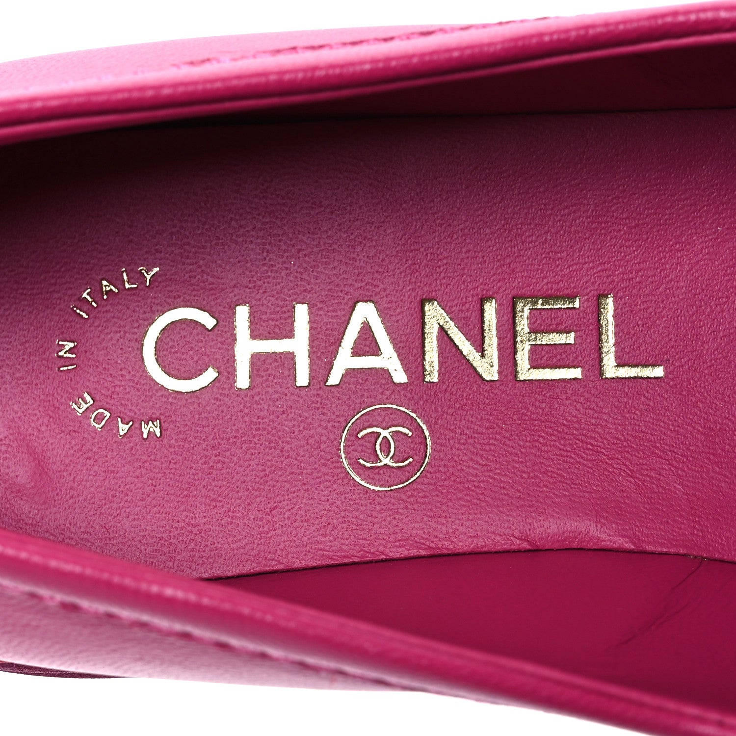 Chanel Lambskin Quilted CC Turnlock Loafers 37 Fuchsia 9 of 12
