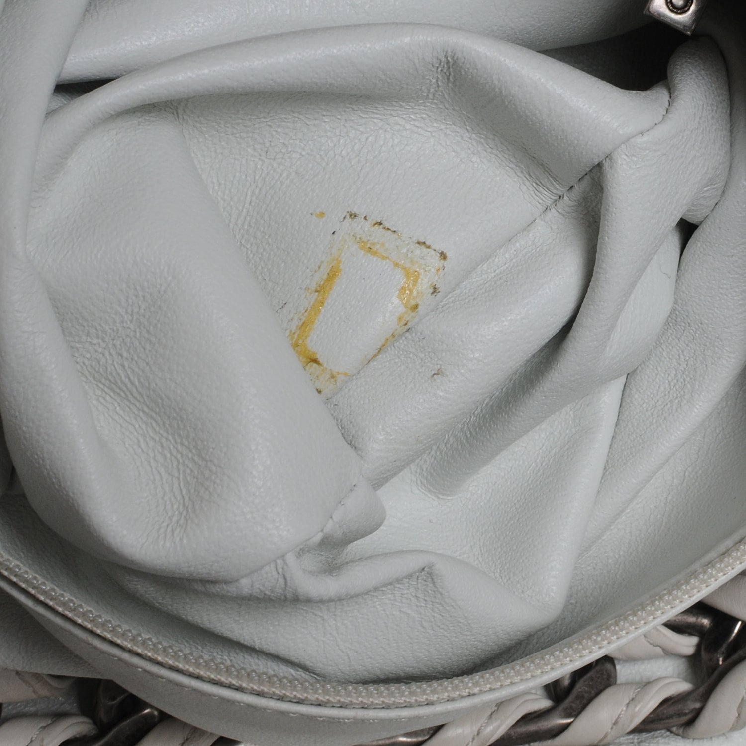 Chanel Leather Large Modern Chain Tote White 6 of 7