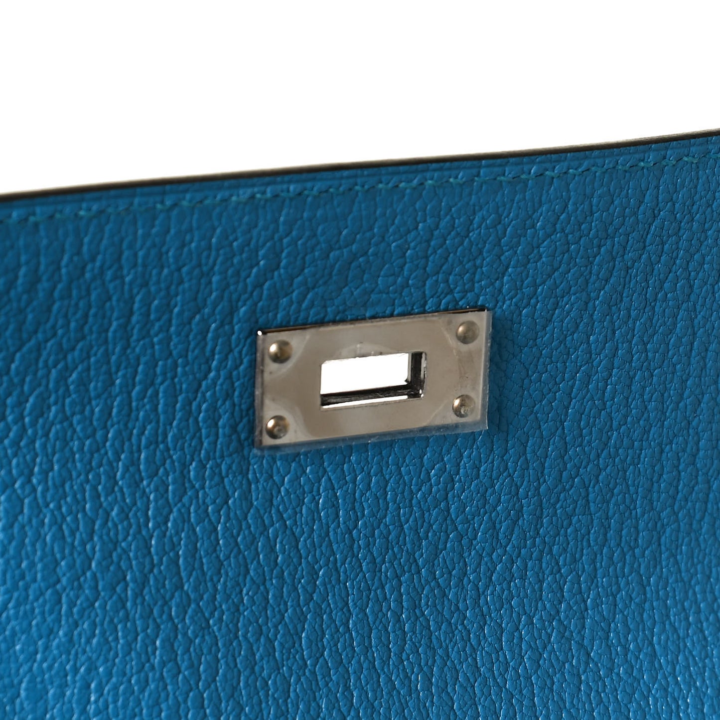 Chevre Mysore Medium Kelly Wallet Bleu Zanzibar