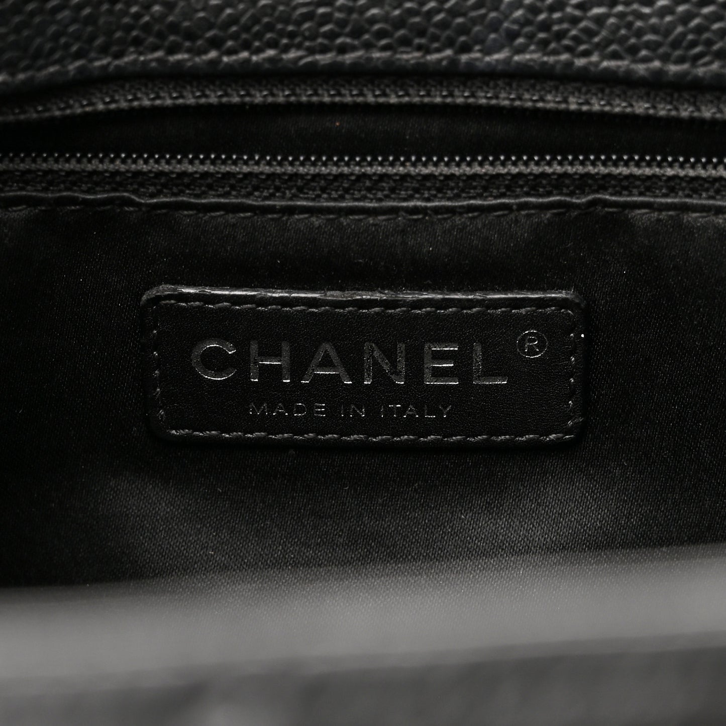 Caviar Quilted Grand Shopping Tote GST Black