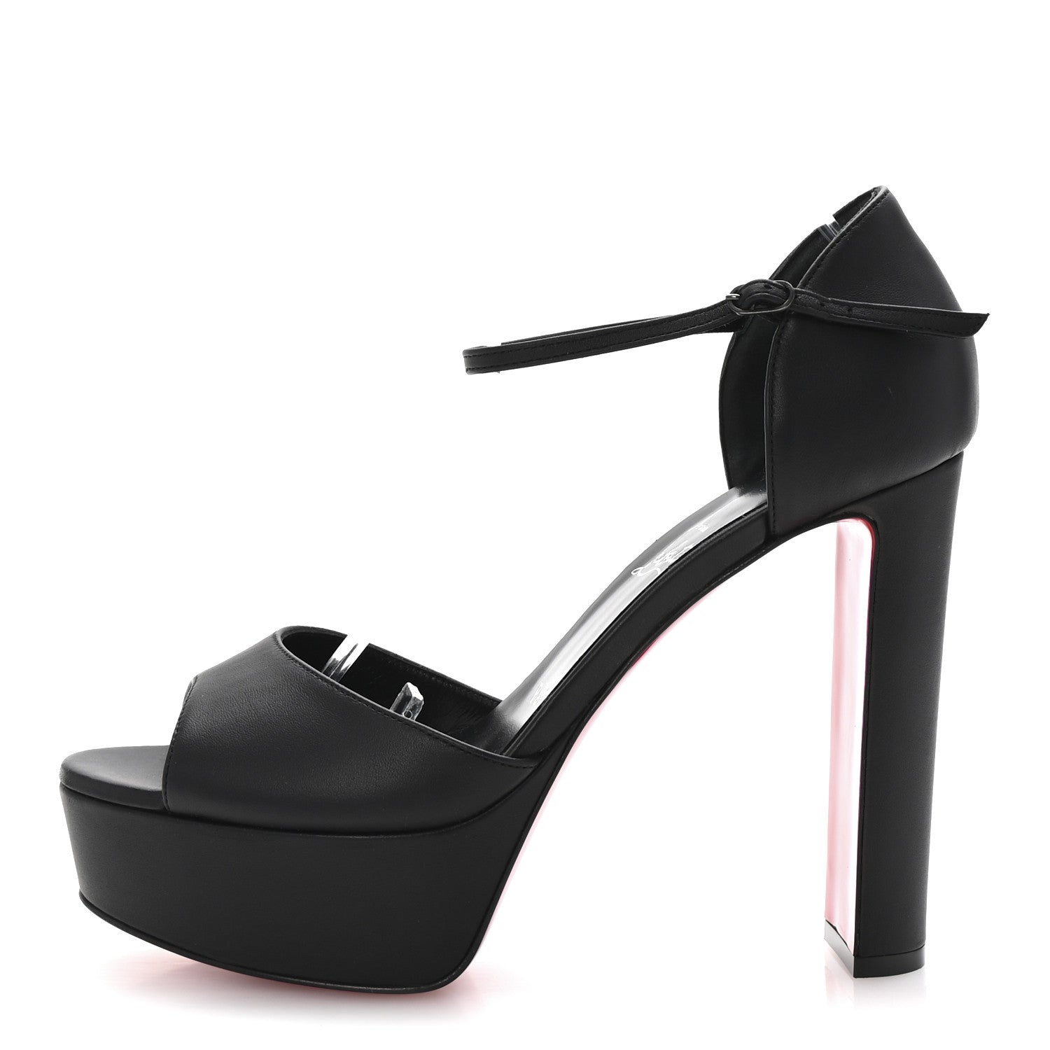 Christian Louboutin Nappa Sandaloo 130 Sandals 39 Black 1 of 9