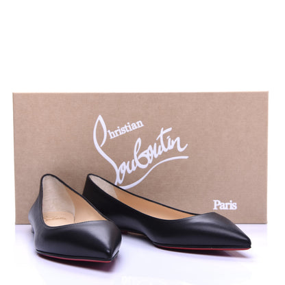 Christian Louboutin Shiny Nappa Ballalla Flats 37.5 Black 10 of 10