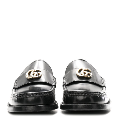 Gucci Calfskin Millennial Ribot Womens GG Loafers 40 Black 3 of 10