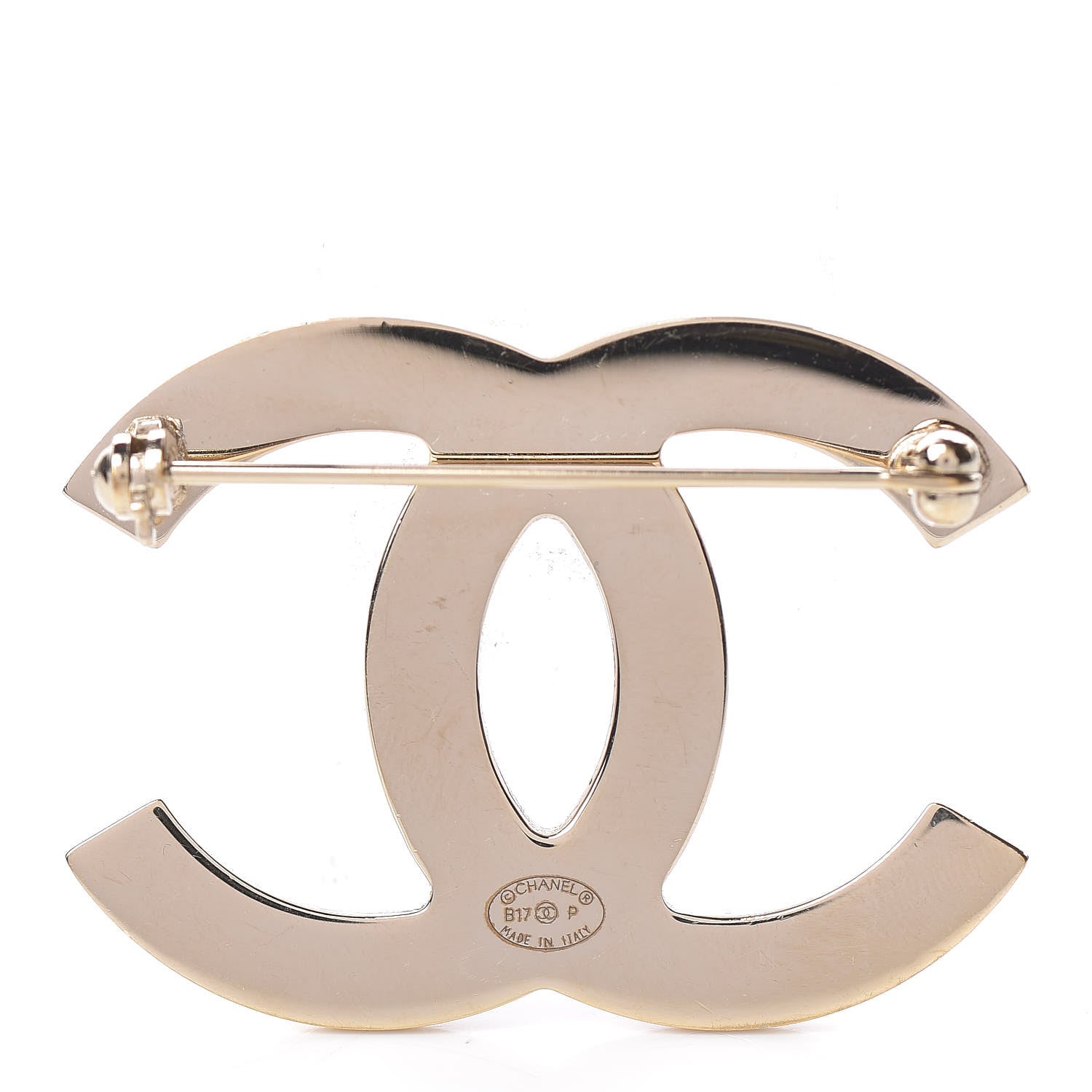Chanel CC Brooch Gold 3 of 4