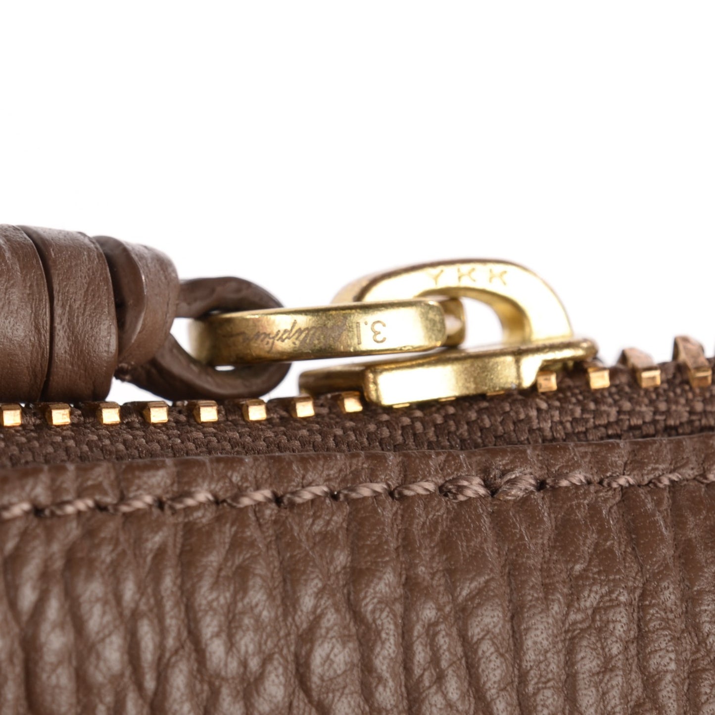 3.1 Textured Calfskin Large Pashli Satchel Taupe