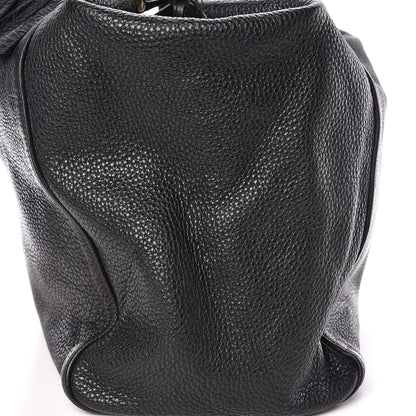 Gucci Pebbled Calfskin Large Soho Shoulder Bag Black 17 of 19