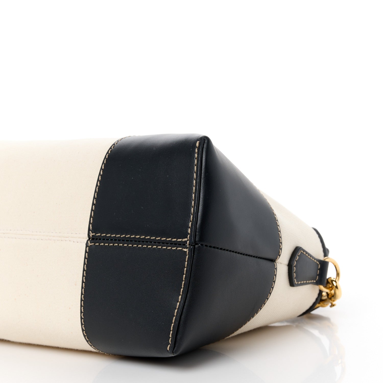 Fendi Canvas Vitello King Logo Embroidered Medium By The Way Boston Bag Grezzo Black 11 of 12
