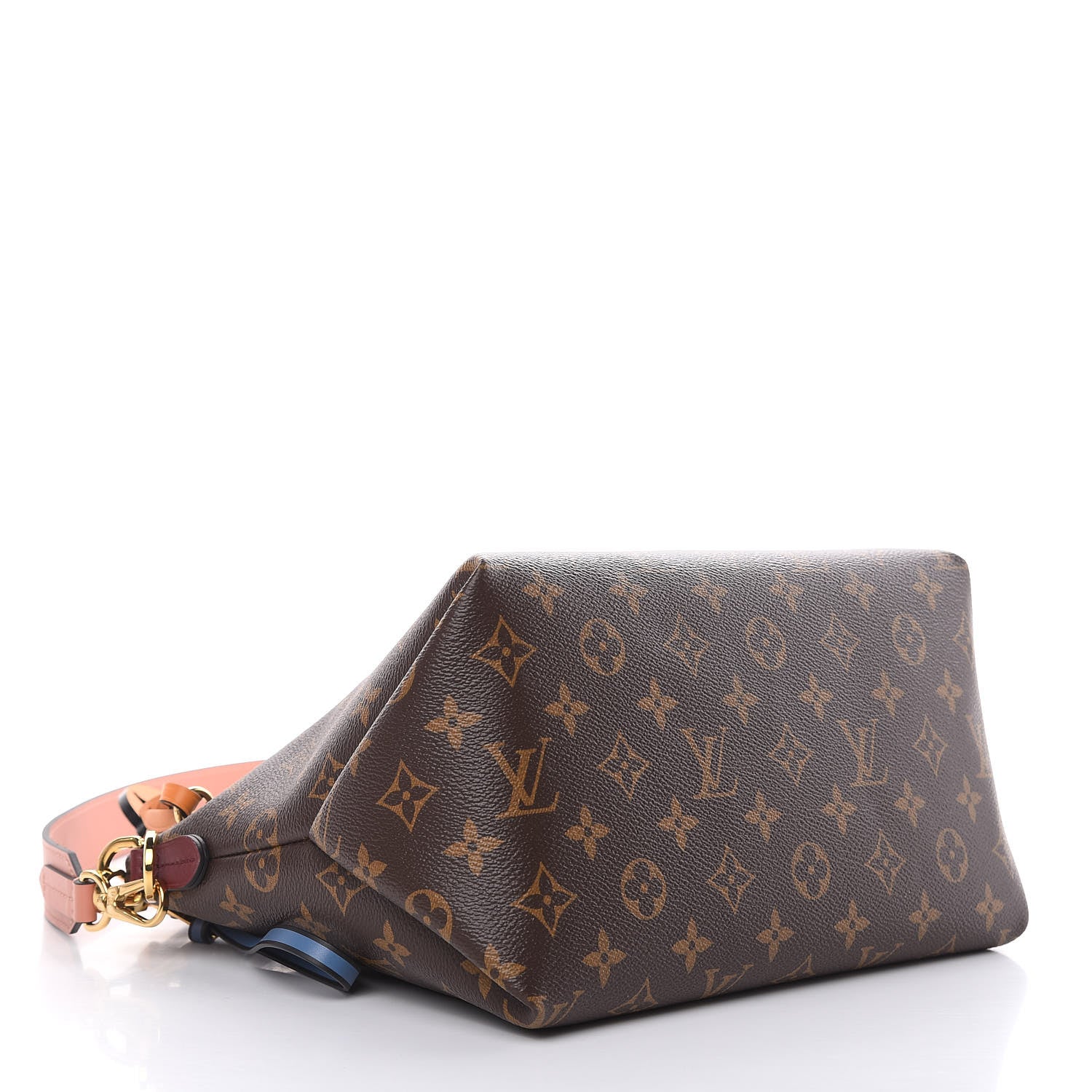 Louis Vuitton Monogram Beaubourg Hobo Mini Bordeaux Red Peach Safran Blue Jean Blue 4 of 10