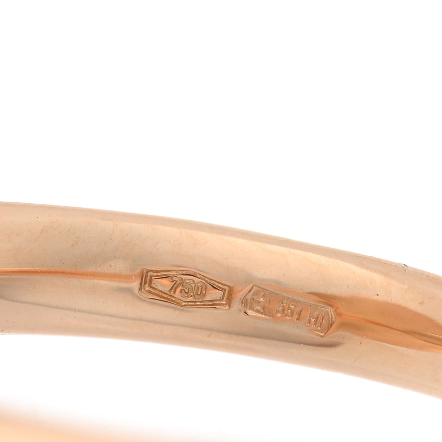 18K Rose Gold Black Diamond Round Sabbia Ring 51 5.75